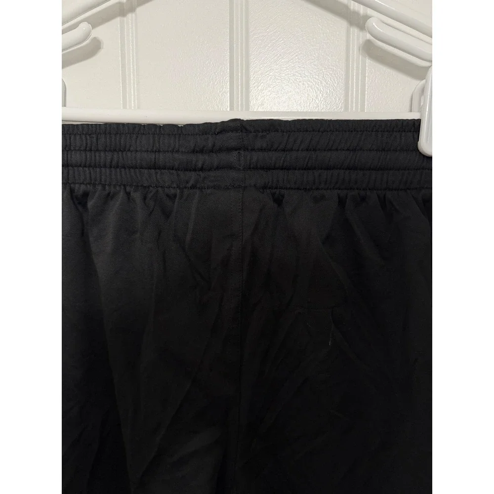 Adidas‎ Athletic Shorts Mens XS Black Elastic Waist Side Stripe Sportswear